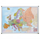 Μαγνητικός πίνακας - χάρτης της Ευρώπης 90Χ120 εκ Bi-Office 282207 