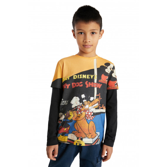 Μπλούζα μακρυμάνικη Mickey Mouse, πολύχρωμη DESIGUAL 282323 2