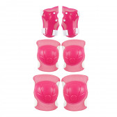 Σετ προστατευτικών για γόνατα, αγκώνες και καρπούς μεγέθους S, ροζ Amaya 282860 