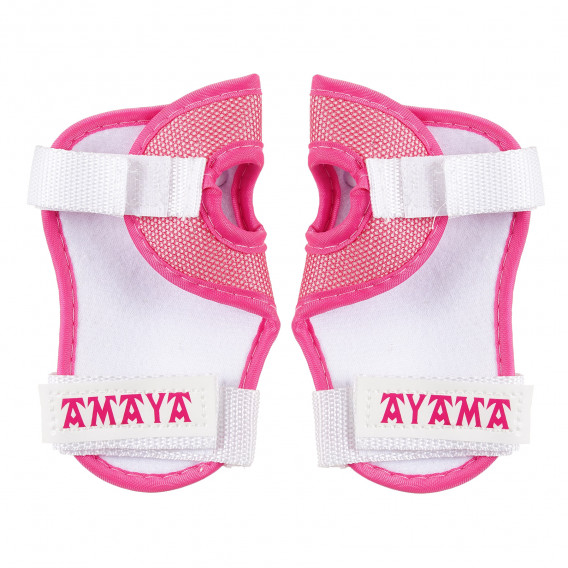 Σετ προστατευτικών για γόνατα, αγκώνες και καρπούς μεγέθους S, ροζ Amaya 282861 2