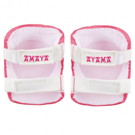 Σετ προστατευτικών για γόνατα, αγκώνες και καρπούς μεγέθους S, ροζ Amaya 282864 5