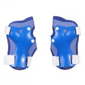 Σετ προστατευτικών για γόνατα, αγκώνες και καρπούς μεγέθους S, μπλε Amaya 282870 2