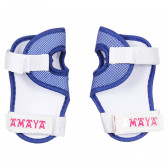 Σετ προστατευτικών για γόνατα, αγκώνες και καρπούς μεγέθους S, μπλε Amaya 282871 3
