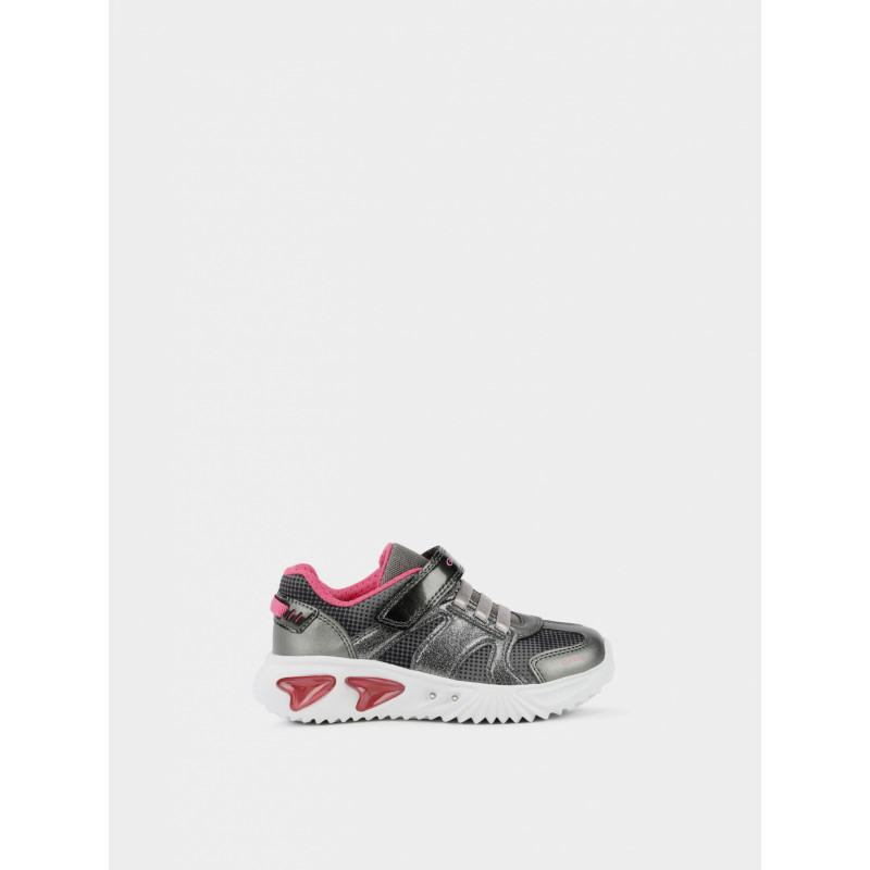 Αθλητικά παπούτσια με ροζ τόνους, σε ασημί χρώμα  283149