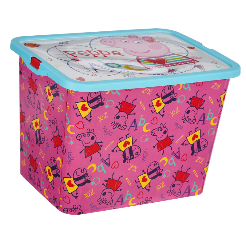 Κουτί αποθήκευσης με σύστημα κλικ για ένα κορίτσι, Peppa Pig, 23 l.  283260