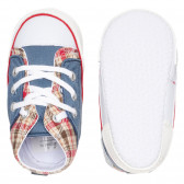 Βρεφικά αθλητικά παπούτσια με στάμπα και καρό λεπτομέρειες Playshoes 283787 3
