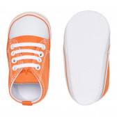 Βρεφικά Αθλητικά παπούτσια με λευκές λεπτομέρειες, πορτοκαλί Playshoes 283790 3