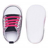 Αθλητικά παπούτσια με ροζ λεπτομέρειες και απλικέ καρδιά, πολύχρωμα Playshoes 283806 3