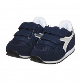 Αθλητικά παπούτσια με ασημί προφορά για μωρό, μπλε Diadora 283972 