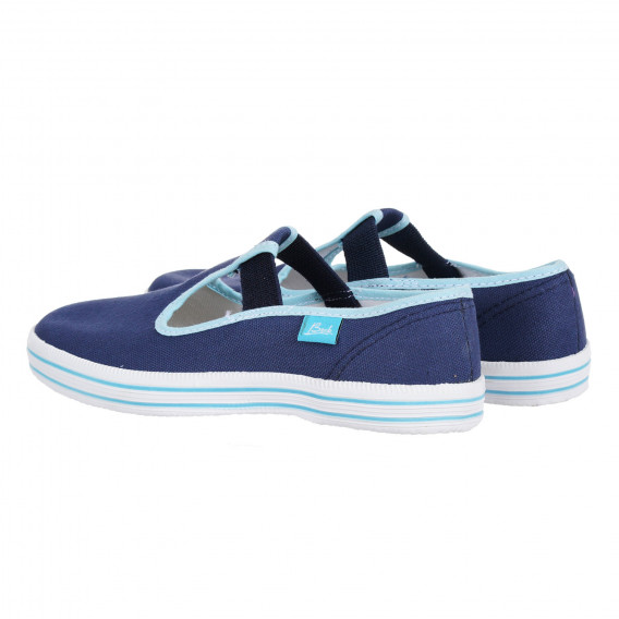 Υφαντά πάνινα παπούτσια, μπλε. Beck 284177 2