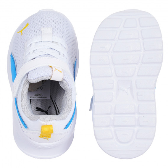 Αθλητικά παπούτσια με χρωματικές πινελιές και το λογότυπο της μάρκας, λευκό Puma 284227 3
