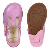 Κομψά δερμάτινα παπούτσια για μωρό, ροζ Clarks 284233 3