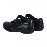 Δερμάτινα παπούτσια τύπου μπαλαρίνα απλικέ από πεταλούδα, μαύρο Geox 284329 2