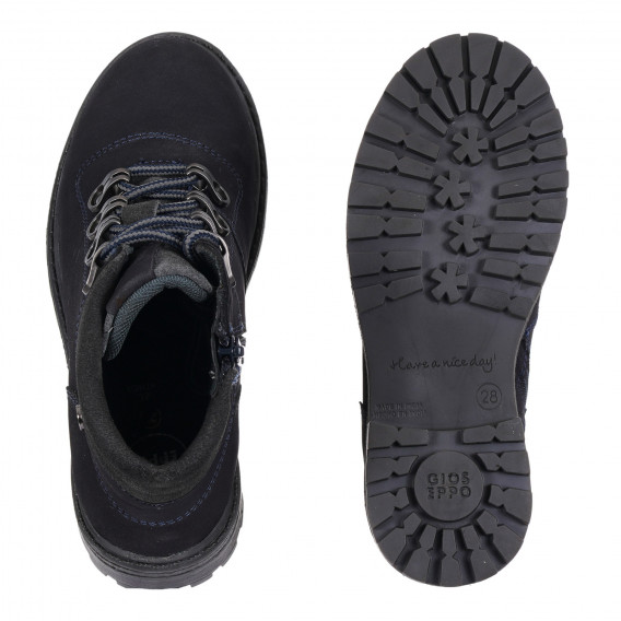 Δερμάτινες μπότες σκούρο μπλε Gioseppo 284357 3