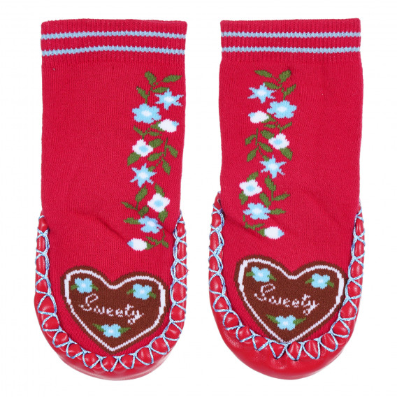 Μαλακές κάλτσες, κόκκινες Playshoes 284395 