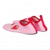 Aqua παπούτσια με απλικέ φράουλες, ροζ Playshoes 284402 2