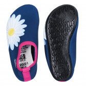 Παπούτσια Θαλάσσης, με κεντημένη μαργαρίτα, μπλε Playshoes 284412 3