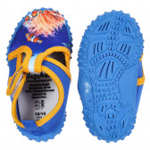 Παπούτσια θαλάσσης με θαλασσινές στάμπες και πορτοκαλί λεπτομέρειες, μπλε Playshoes 284433 3