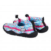Παπούτσια θαλάσσης με floral print και ροζ λεπτομέρειες, μπλε Sterntaler 284456 2