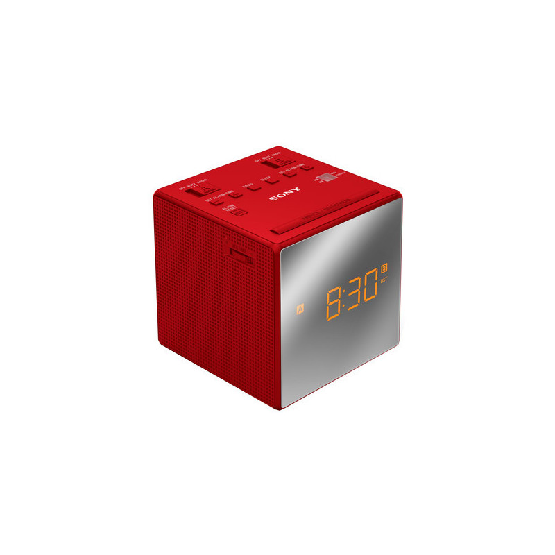 Ψηφιακό ρολόι-ραδιόφωνο, ICF-C1T κόκκινο  28449