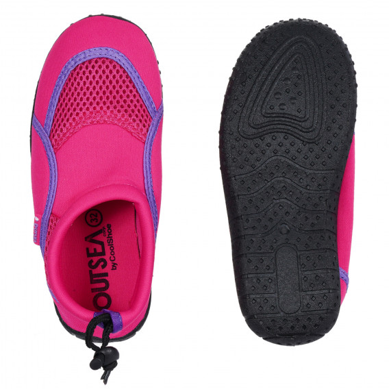 Παπούτσια θαλάσσης, με μοβ λεπτομέρειες, ροζ Cool-Shoe 284508 3
