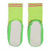 Παντόφλες κάλτσας με λουλουδένιες πινελιές, πράσινες Playshoes 284529 2
