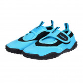 Παπούτσια θαλάσσης με velcro και μαύρες λεπτομέρειες, μπλε Playshoes 284534 