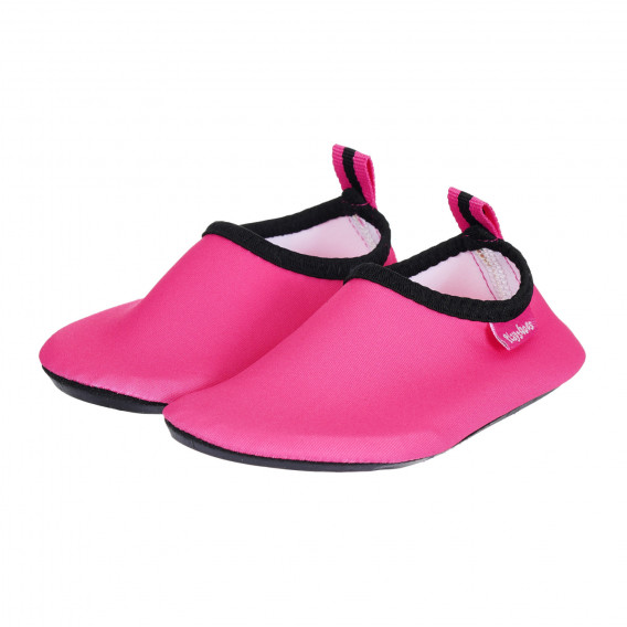 Παπούτσια θαλάσσης με μαύρες λεπτομέρειες, ροζ Playshoes 284552 