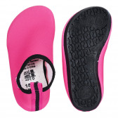Παπούτσια θαλάσσης με μαύρες λεπτομέρειες, ροζ Playshoes 284554 3