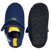 Παπούτσια θαλάσσης με velcro και κίτρινες λεπτομέρειες, μπλε Sterntaler 284644 3