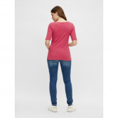Μπλούζα για έγκυες, από οργανικό βαμβάκι, ροζ Mamalicious 285058 5