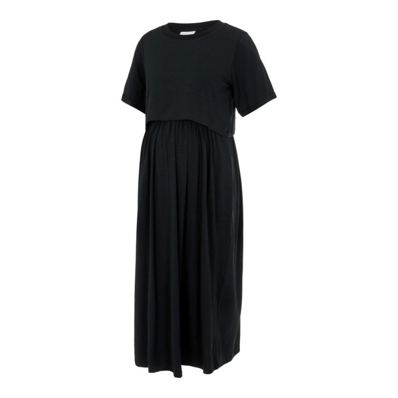Φόρεμα για έγκυες, από οργανικό βαμβάκι, μαύρο  285068
