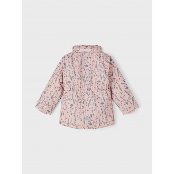 Μπουφάν με floral print, σε ροζ χρώμα Name it 285241 5