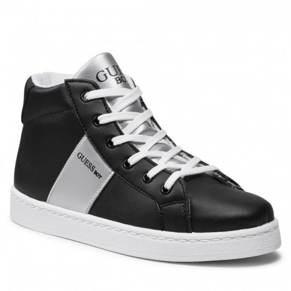 Αθλητικά παπούτσια Lucas με ασημί τόνους, μαύρα Guess 285443 