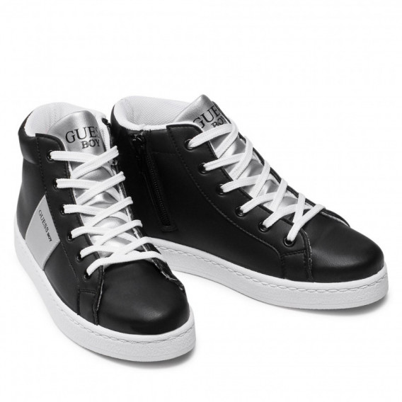 Αθλητικά παπούτσια Lucas με ασημί τόνους, μαύρα Guess 285446 4