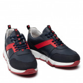 Αθλητικά παπούτσια RICKY με κόκκινες λεπτομέρειες, σκούρο μπλε Guess 285453 5