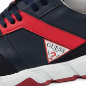 Αθλητικά παπούτσια RICKY με κόκκινες λεπτομέρειες, σκούρο μπλε Guess 285455 7