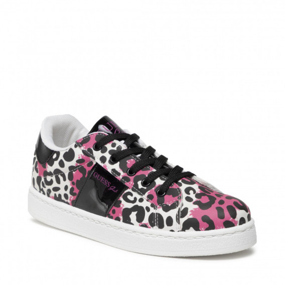Αθλητικά παπούτσια με leopard print και μαύρες λεπτομέρειες, πολύχρωμα Guess 285456 
