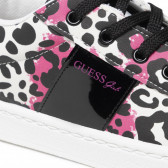 Αθλητικά παπούτσια με leopard print και μαύρες λεπτομέρειες, πολύχρωμα Guess 285461 6