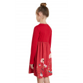 Φόρεμα Amore με στάμπες λουλουδιών, κόκκινο DESIGUAL 285504 3