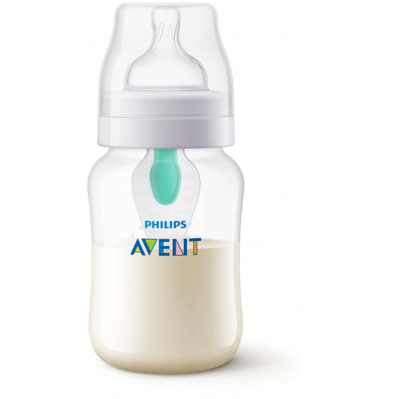 Μπιμπερό με σύστημα AirFree 260 ml, από πολυπροπυλένιο, με θηλή 1 σταγόνας για μωρά 1+ μηνών Philips AVENT 28576 