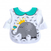 Σαλιάρα - μπλούζα με στάμπα Elephant Sevi Baby 285944 