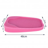 Μαλακό ροζ χαλάκι μπάνιου Sevi Baby 286012 4