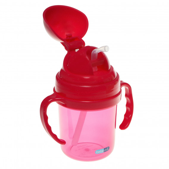 Ροζ κούπα με σε πλαστικό των 190 ml BebeDue 286208 2