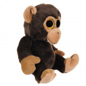 Βελούδινο παιχνίδι μαϊμού με μάτια μπρόκαλο, 24 cm Dino Toys 286218 2