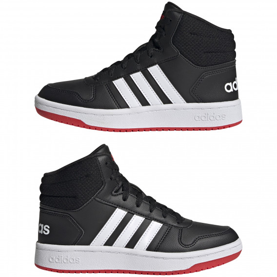 Μαύρα ψηλά sneakers Adidas HOOPS MID 2.0 K Adidas 286448 2