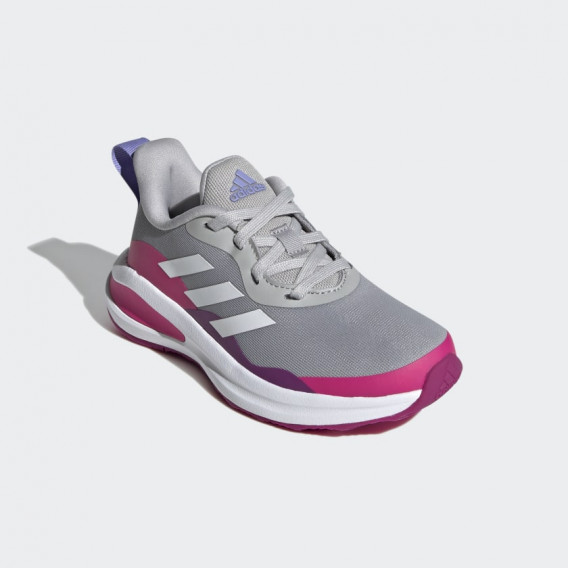 Adidas FortaRun K sneakers σε γκρι χρώμα Adidas 286539 5