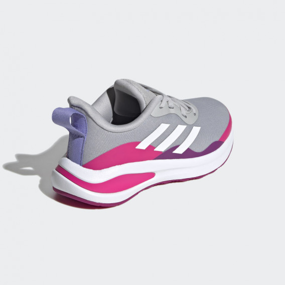 Adidas FortaRun K sneakers σε γκρι χρώμα Adidas 286540 6