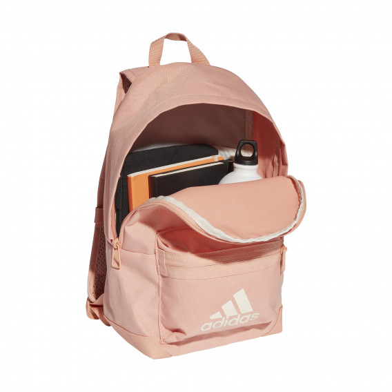 Σακίδιο πλάτης Adidas με το λογότυπο της μάρκας, ροζ Adidas 286629 3