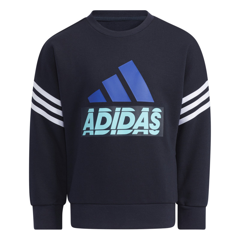 Adidas φούτερ με λαιμόκοψη, μπλε για αγόρια  286684
